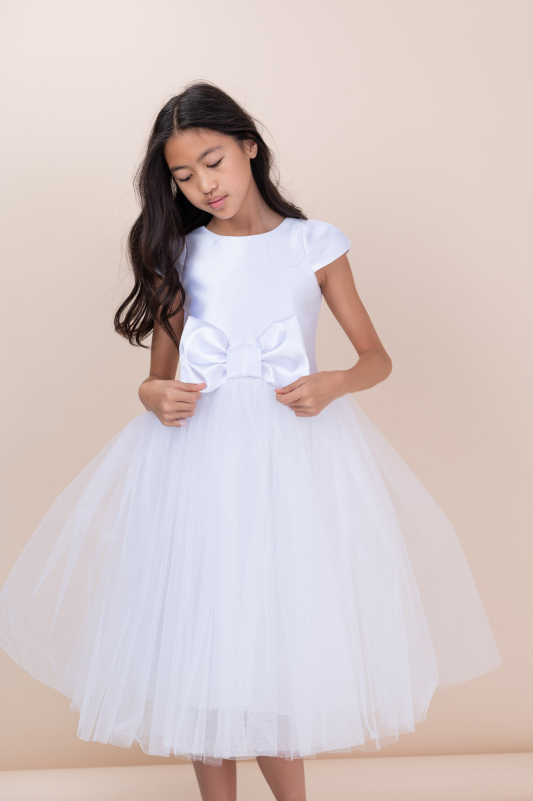 White Label By Zoe Girl's Eliana 3D hotsell Flower Embellished Tulle Dress